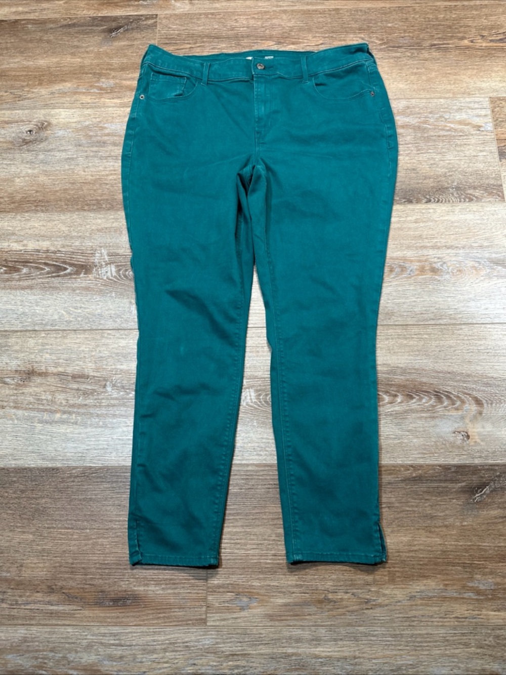 Old Navy Teal Ankle-Length Slim Jeans